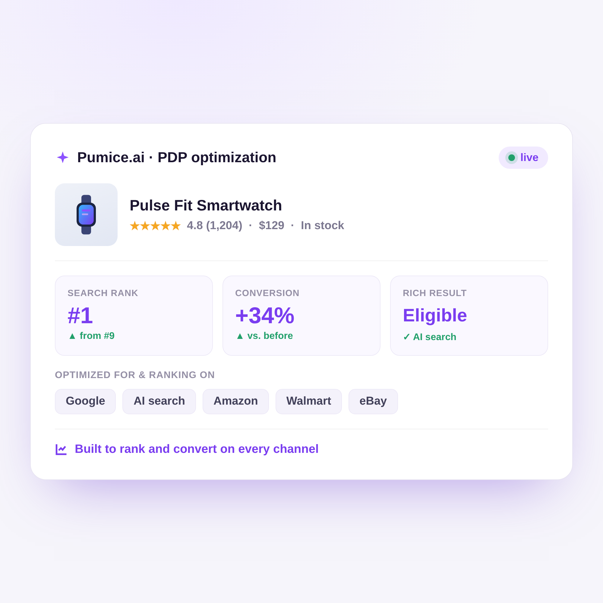 Pumice AI auto-tagging a sweater with need-based attributes